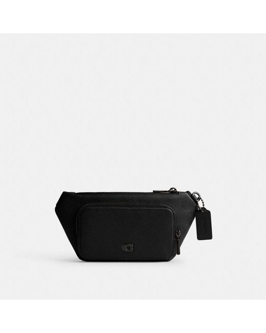 COACH Belt Bag With Signature Canvas Interior Detail in Black Lyst