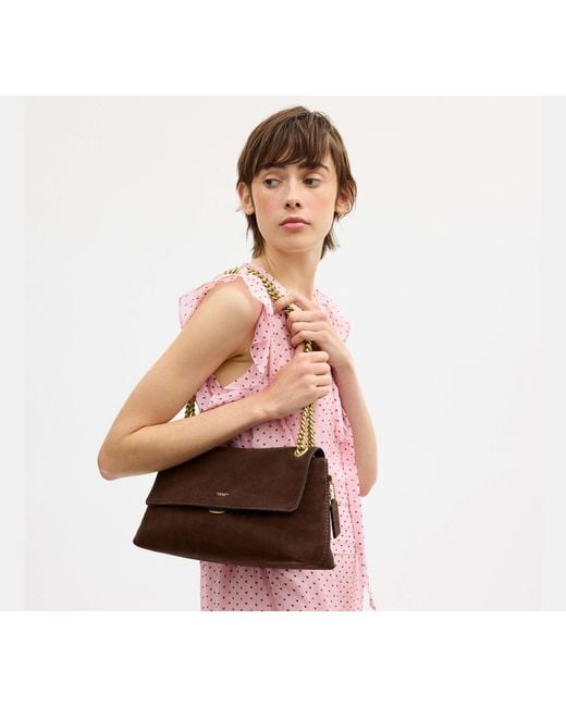 COACH Black Chelsea Shoulder Bag 30 With Chain