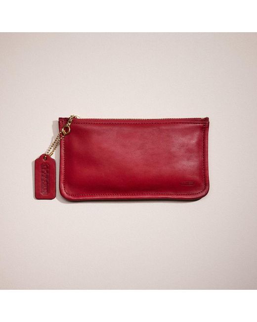 COACH Red Vintage Classic Skinny Make Up Kit