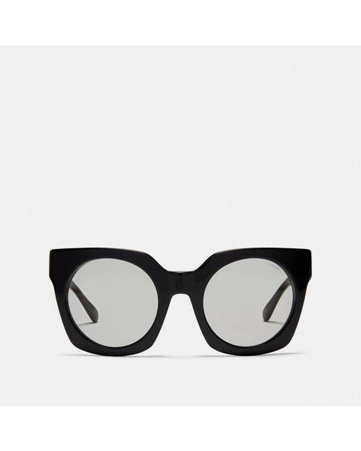 COACH Horse And Carriage Hologram Sunglasses in Black | Lyst