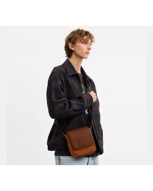 COACH Black Lucas Crossbody Bag for men