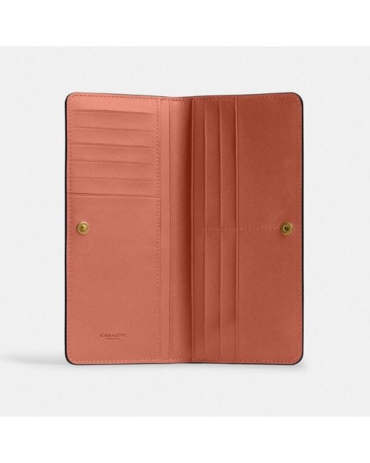 COACH Red Essential Slim Wallet