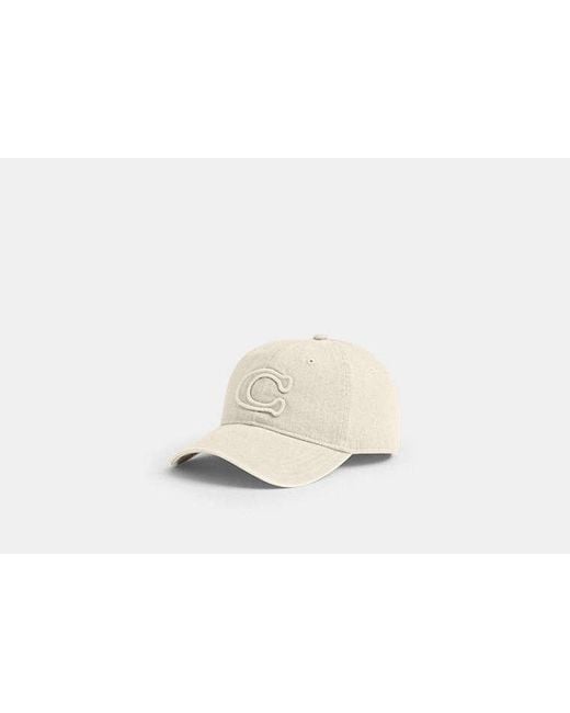COACH Black Signature Patch Baseballcap