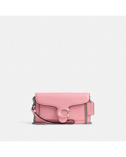 COACH Pink Tabby Crossbody Wristlet