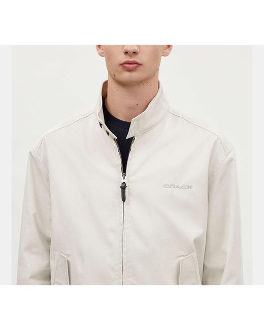 COACH Black Harrington Jacket for men