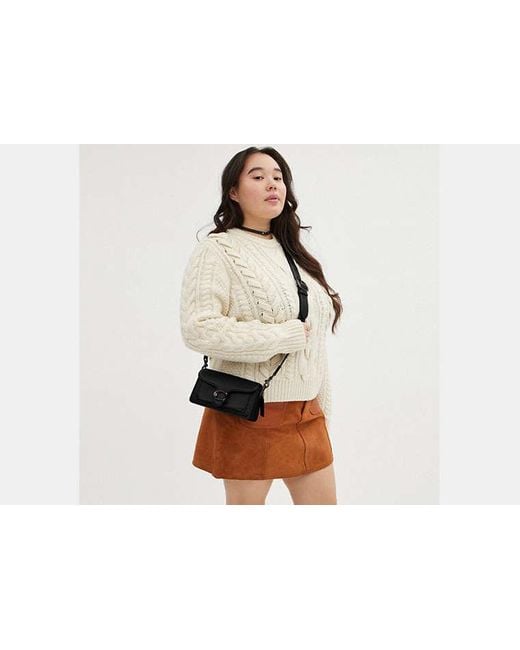 COACH Black Tabby 20 Leather Shoulder Bag
