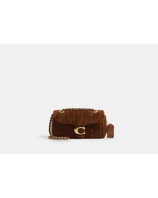 COACH Brown Tabby Schultertasche 20 Mit Steppung