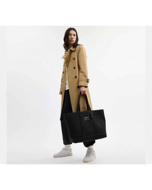 COACH Black Utility Tote for men