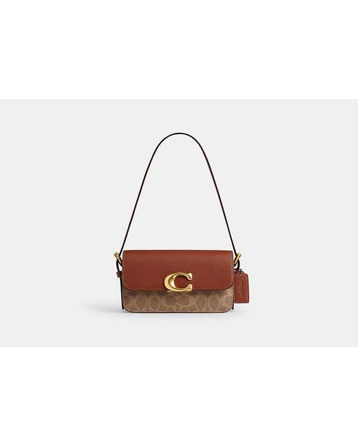 COACH Black Zoe Schultertasche Aus Signature Canvas