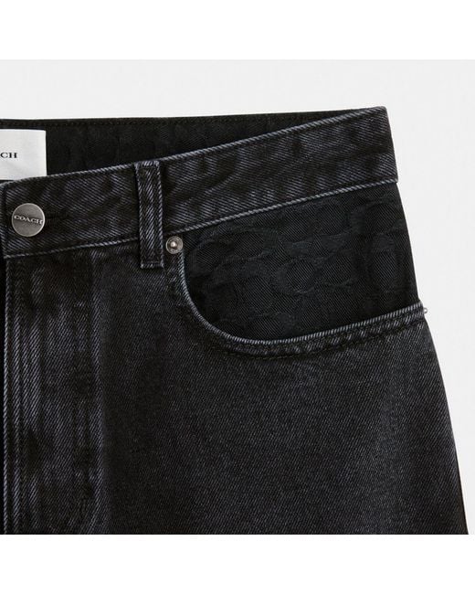 COACH Taper Jeans in Black for Men | Lyst