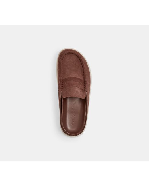 COACH Brown Loafer Mule for men