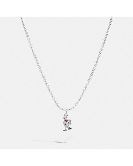 COACH Disney X Donald Duck Necklace in Metallic Lyst