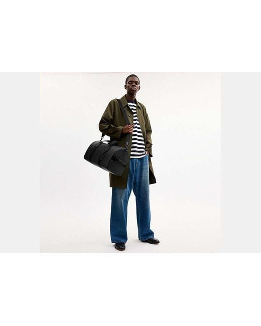 COACH Black Explorer Duffle Bag 45 for men
