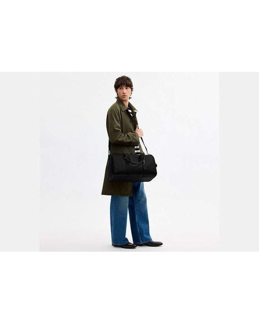 COACH Black Explorer Duffle Bag 45 for men
