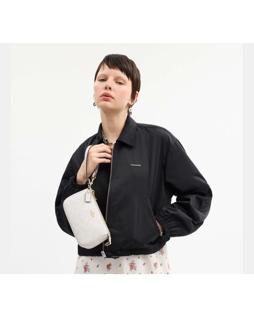 COACH Black Nolita 19 Aus Signature-Canvas