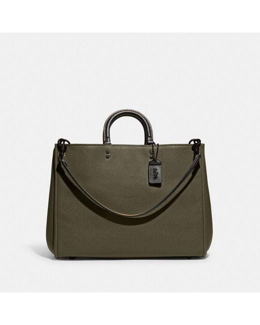 COACH Leather Rogue 39 in Pewter/Army Green (Green) Lyst