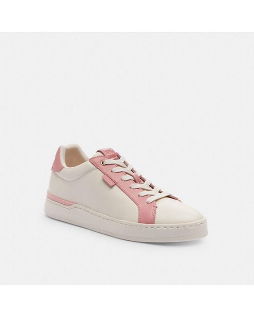 COACH Pink Lowline Low Top Sneaker