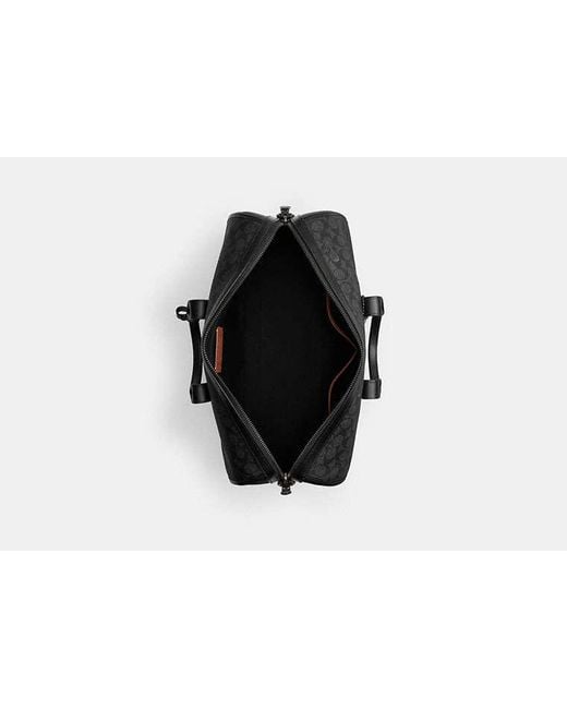 Sac Duffle Gotham 45 En Toile Signature COACH pour homme en coloris Black