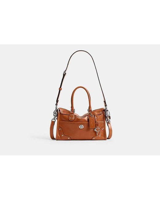 COACH Black Rhyder Satchel Bag 24