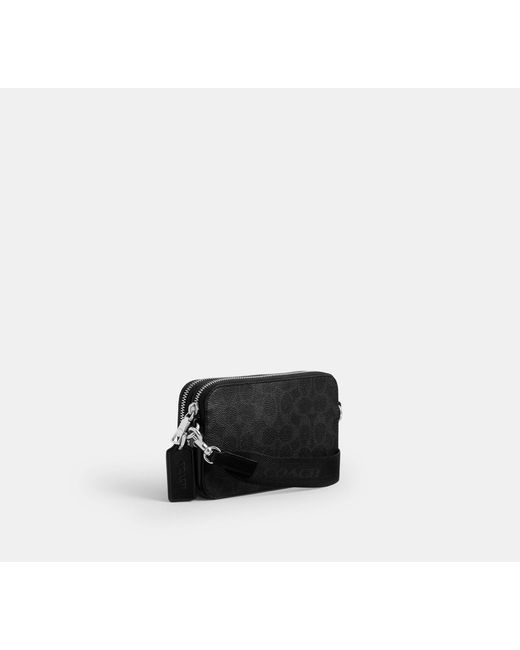 COACH Black Clinton Crossbody Bag for men