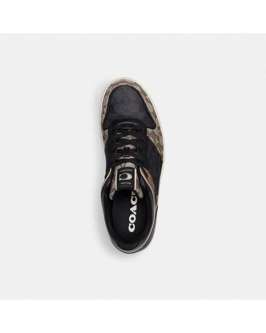 COACH Brown C201 Sneaker In Signature for men