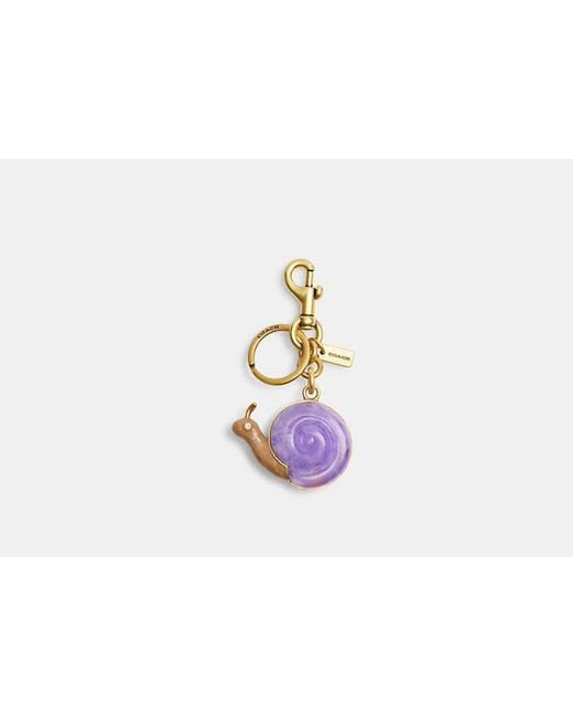 COACH Black Snail Bag Charm