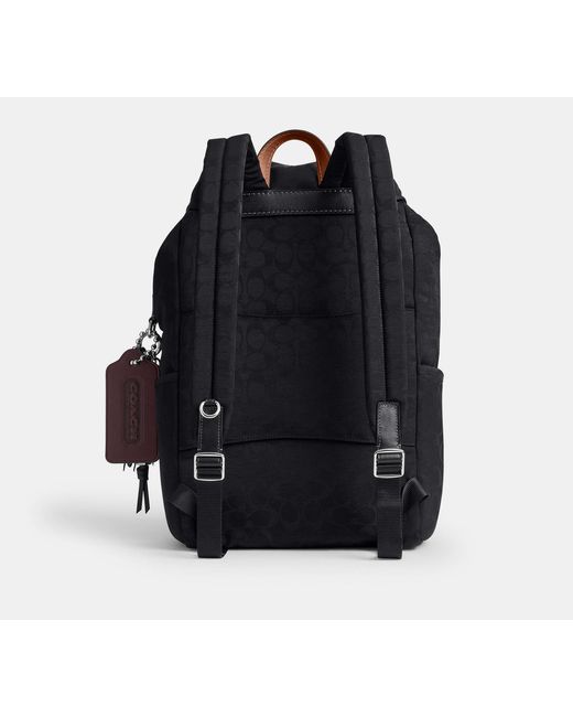 Mochila Logan En Nylon De Firma Con Charms COACH de hombre de color Black