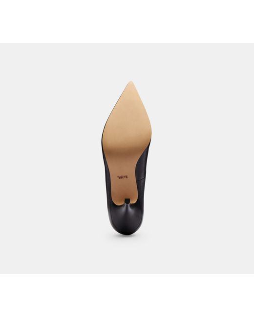 COACH Black Daisy Pump Heels