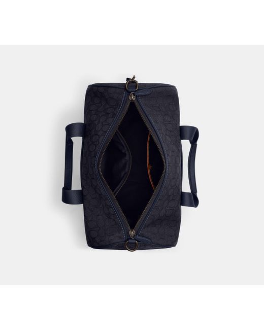 COACH Theo Reisetasche Aus Signature Jacquard in Blue für Herren