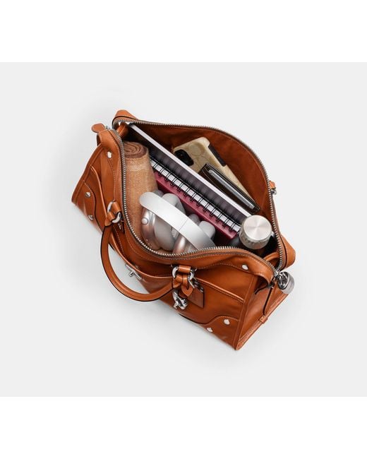 COACH Brown Rhyder Satchel Bag 38