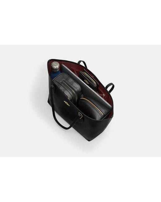 COACH Black City Tote Bag