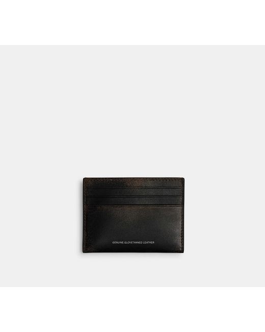 COACH Black Card Case for men