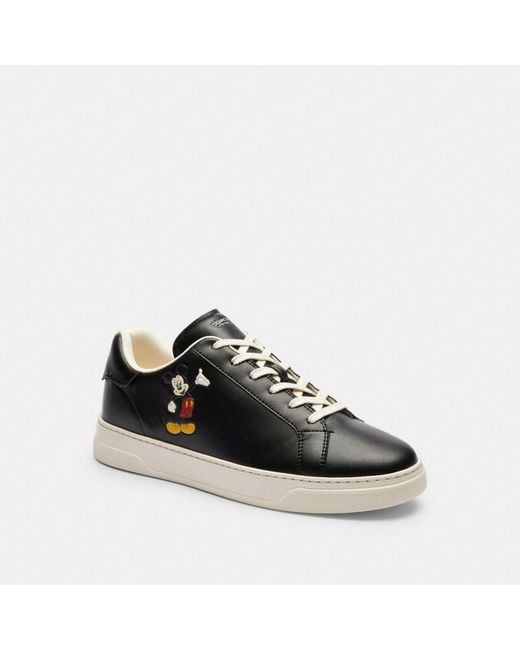 COACH Black Disney X High Line Sneaker With Mickey Mouse for men