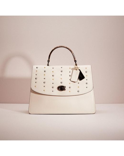 COACH Upcrafted Parker Top Handle 32 In Colorblock With Snakeskin