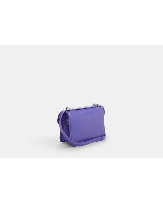 Sac bandoulière carré Morgan COACH en coloris Purple