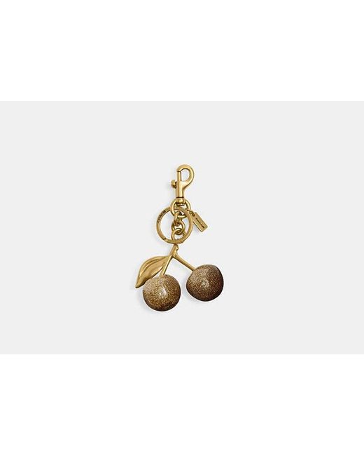 COACH Black Cherry Bag Charm