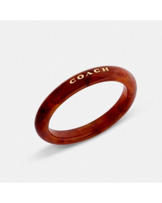 COACH Red Resin Bangle