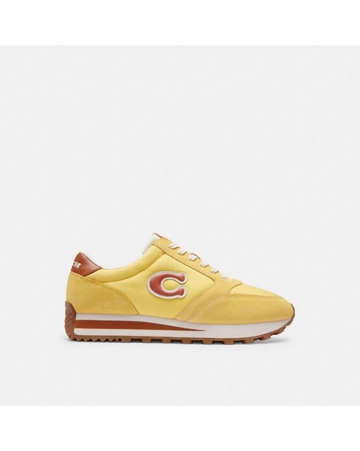 COACH Yellow Runner Sneaker for men