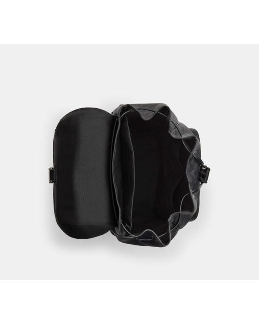 COACH Black Rucksack for men