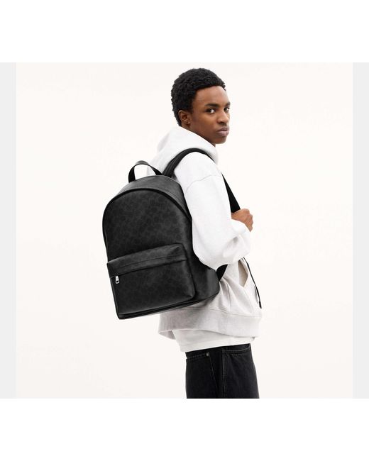 COACH Black Taylor Backpack for men