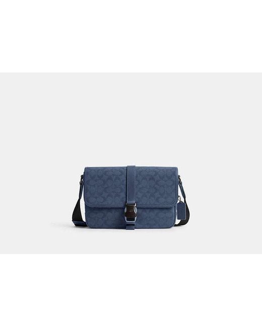 COACH League Messenger Bag Jacquard in Blue for Men Lyst UK