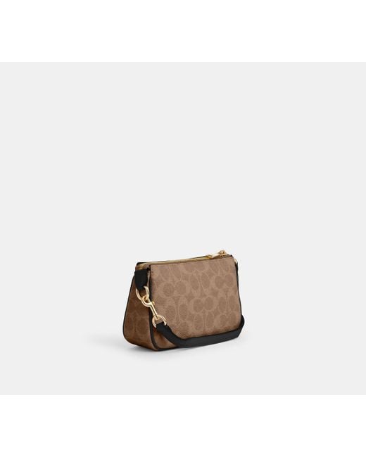 COACH Black Nolita 19 aus Signature-Canvas