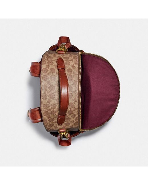 COACH Baby Backpack In Signature Canvas in Brass/Tan Rust (Brown) Lyst