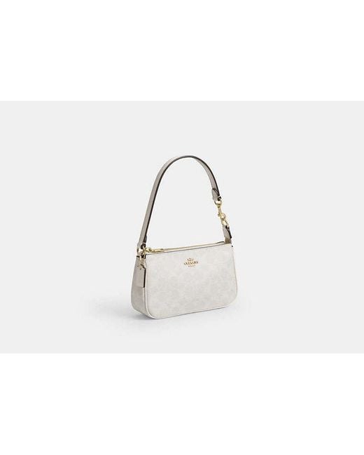 COACH Black Nolita 19 In Signature Canvas