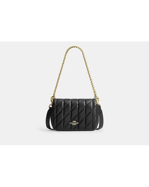COACH Black Quinn Bag With Quilting