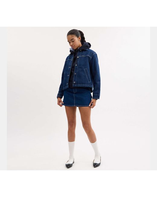 COACH Blue Denim Utility Jacket