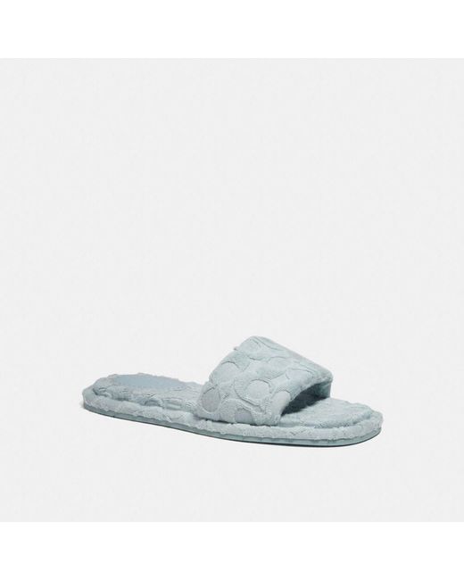 coach terry cloth sandals