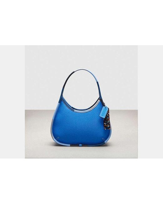 COACH Blue Ergo Bag In Upcrafted Leather With Colorful Binding