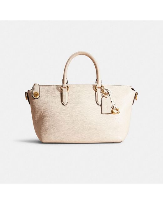 COACH Natural Restored Cara Satchel