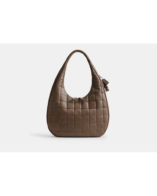 COACH Black Alter/Ego Large Crescent Shoulder Bag